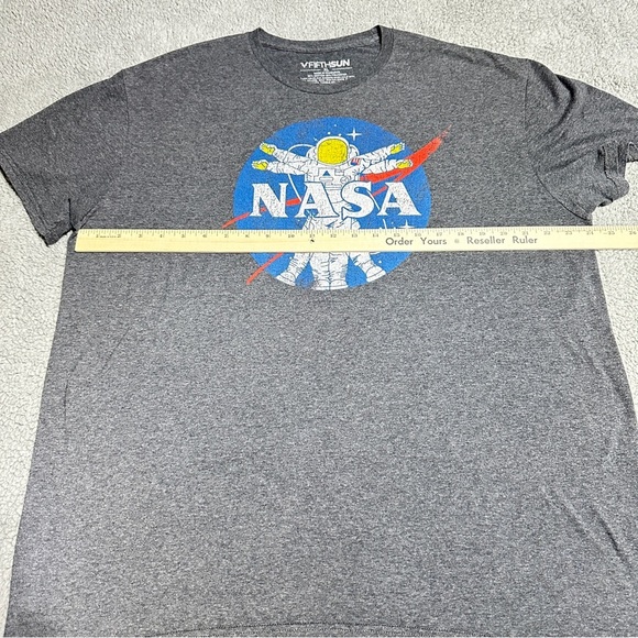 Vintage NASA Astronaut Tee Men’s/Unisex XL Fifth Sun Space Graphic T-Shirt - Picture 4 of 5